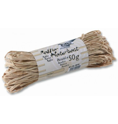 9010 50g  Naturbast Bast Raffia matt natur