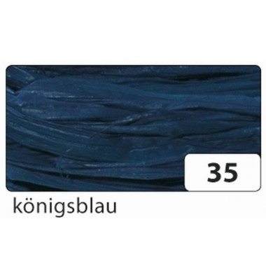 9035 50g  Naturbast Bast Raffia matt königsblau