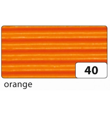 741040 50x70cm Bastelwellpappe orange