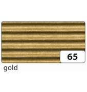 Bastelwellpappe E-Welle 50x70cm  gold 741065