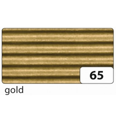 741065 50x70cm Bastelwellpappe gold