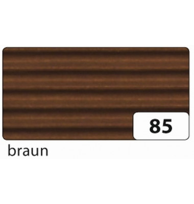741085 50x70cm Bastelwellpappe braun