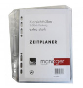 Prospekthüllen Manager 02-0092 Standard, A5 glasklar glatt, oben offen