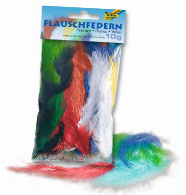 53019 Flauschfedern Federn 10g sort. 53019 Flauschfedern Federn 10g sort.