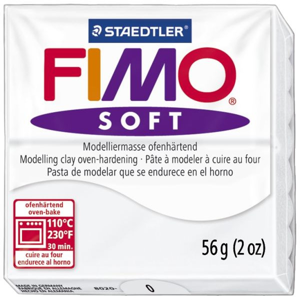 4006608809393 - Fimo Soft 8020-0 Modelliermasse 57g weiß 4006608809393 Staedtler