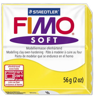8020-10 Soft 56g Modelliermasse Fimo limone