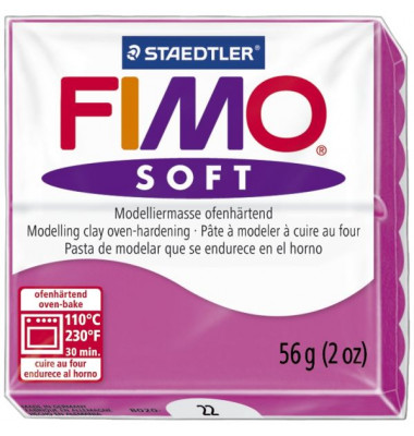 8020-22 Soft 56g Modelliermasse Fimo himbeere 8020-22 Soft 56g Modelliermasse Fimo himbeere