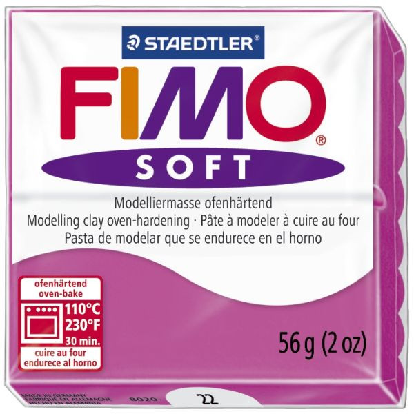 Staedtler Fimo Soft 8020-22 Modelliermasse 57g himbeere 4006608809478 Staedtler 56 Gramm