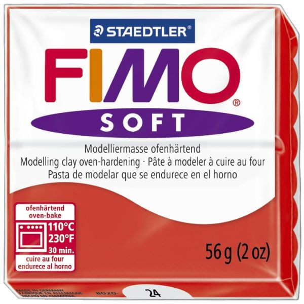 4006608809492 - Fimo Soft 8020-24 Modelliermasse 57g indischrot 4006608809492 56 Gramm