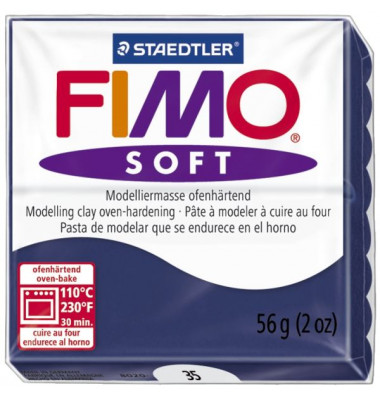 8020-35 Soft 56g Modelliermasse Fimo windsorblau