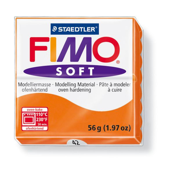 4006608809638 - Fimo Soft 8020-42 Modelliermasse 57g mandarine 4006608809638 56 Gramm