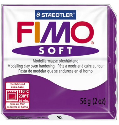 8020-61 Soft 56g Modelliermasse Fimo purpurviol 8020-61 Soft 56g Modelliermasse Fimo purpurviol