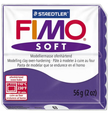 8020-63 Soft 56g Modelliermasse Fimo pflaume