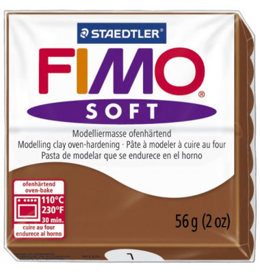 8020-7 Soft 56g Modelliermasse Fimo caramel