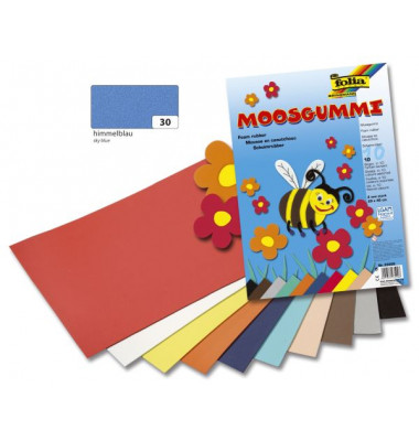 231030  20x29cm Moosgummi 2mm himmelblau