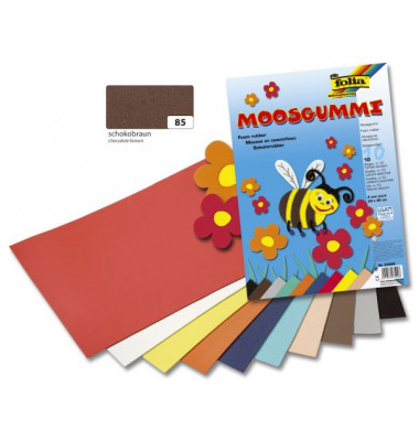 231085  20x29cm Moosgummi 2mm schokobraun