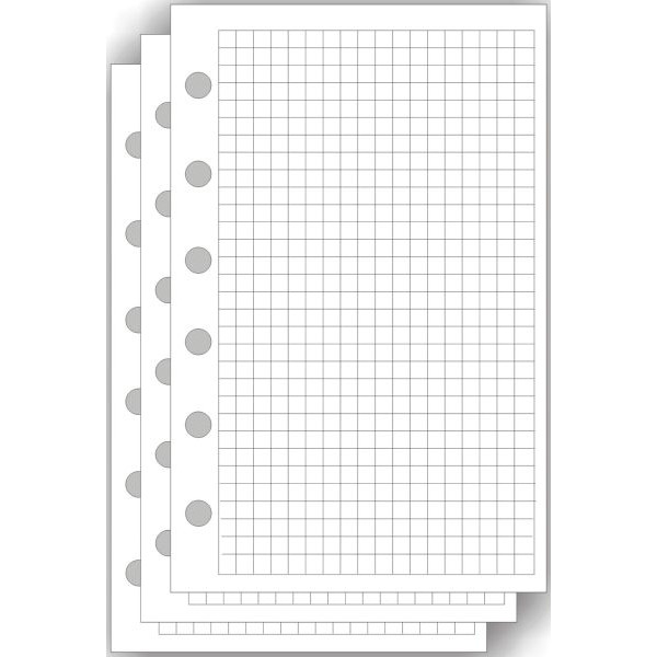 4024859057134 - Notizeinlage A7 Mini kariert 80x125mm 50 Blatt