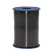Geschenkband 2525613, Gl&auml;nzend, 5mm x 500m, schwarz