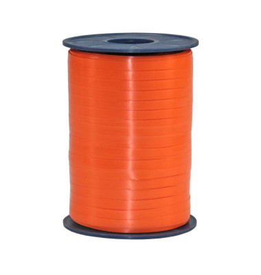 Geschenkband 2525620, Gl&auml;nzend, 5mm x 500m, orange