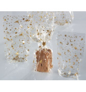 Weihnachts-Zellglasbeutel 293-00 180x300mm gold/transparent