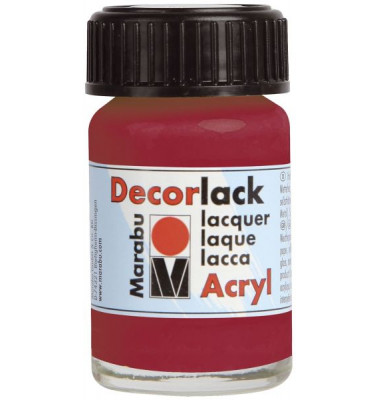 Acrylfarbe Decorlack 1130 39 032, karminrot, 15ml Acrylfarbe Decorlack 1130 39 032, karminrot, 15ml