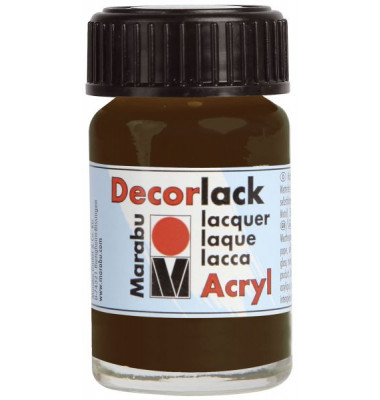 Acrylfarbe Decorlack 1130 39 045, dunkelbraun, 15ml