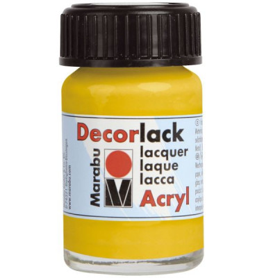Acrylfarbe Decorlack 1130 39 021, mittelgelb, 15ml Acrylfarbe Decorlack 1130 39 021, mittelgelb, 15ml
