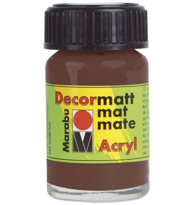 Acrylfarbe Decormatt 1401 39 040, mittelbraun, 15ml