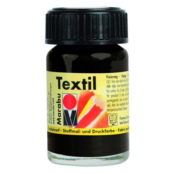 4007751009708 - Stoffmalfarbe Textil 1716 39 073 schwarz 15ml 4007751009708 15 Milliliter