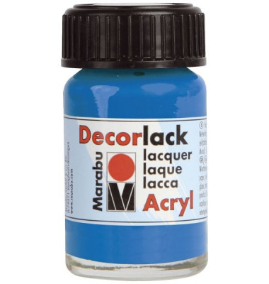 Acrylfarbe Decorlack 1130 39 095, azurblau, 15ml