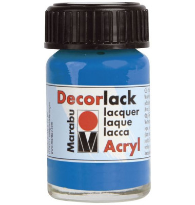 Acrylfarbe Decorlack 1130 39 095, azurblau, 15ml Acrylfarbe Decorlack 1130 39 095, azurblau, 15ml