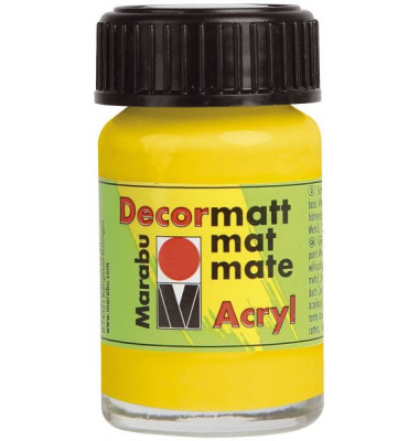 Acrylfarbe Decormatt 1401 39 019, gelb, 15ml Acrylfarbe Decormatt 1401 39 019, gelb, 15ml