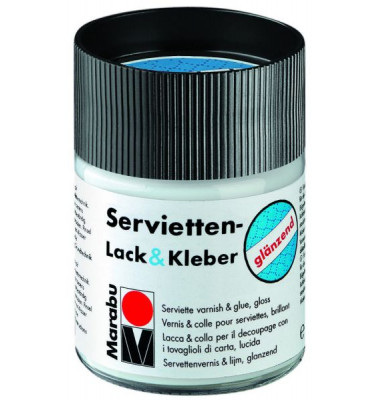 Servietten-Lack & Kleber - glänzend Decoupage & Serviette 1140 05 844, farblos, 50ml
