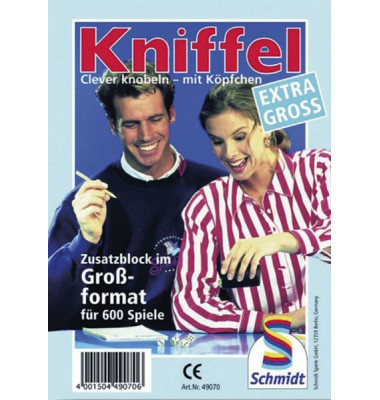 49070 Kniffelblock gross 49070 Kniffelblock gross