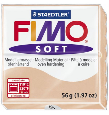 8020-43 Soft 56g Modelliermasse Fimo haut hell