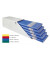 Geschenkpapier 06604-5015, unifarben, 100cm x 4m, saphirblau