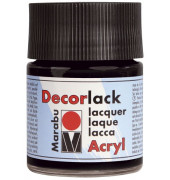 Acrylfarbe Decorlack 1130 05 073, schwarz, 50ml