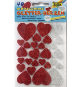 Bastelmoosgummi Stanzteile 2mm stark Herzen 23791