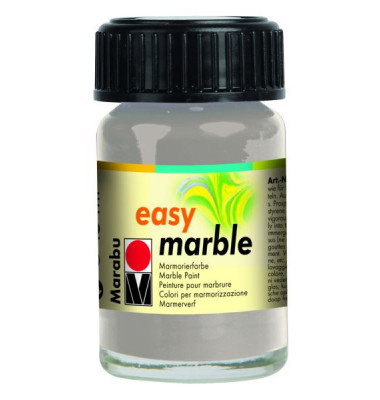 Marmorierfarbe Easy Marble 1305 39 082, silber, 15ml Marmorierfarbe Easy Marble 1305 39 082, silber, 15ml