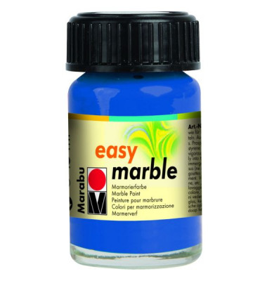 Marmorierfarbe Easy Marble 1305 39 095, azurblau, 15ml