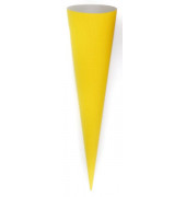 Bastel-Schultüte gelb 70cm rund 97814