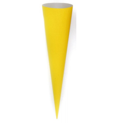 Bastel-Schultüte gelb 70cm rund 97814 Bastel-Schultüte gelb 70cm rund 97814
