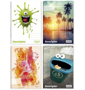 Hausaufgabenheft 2890-1, A5, 80g, blau/gelb, 32 Blatt / 64 Seiten