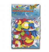 Bastelmoosgummi Stanzteile 2mm stark Form & Farbe sortiert 231509