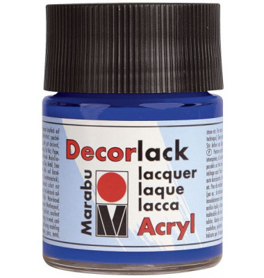 Acrylfarbe Decorlack 1130 05 052, mittelblau, 50ml
