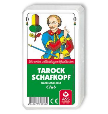 Spielkarten Schafkopf / Tarock fränkisches Blatt Kunststoffetui