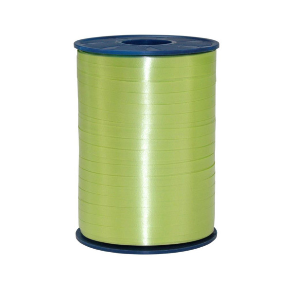 C.E. PATTBERG Geschenkband limette, 500 Meter Ringelband 5 mm zum Basteln, Dekorieren & Verpacken von Geschenken zu jedem Anlass