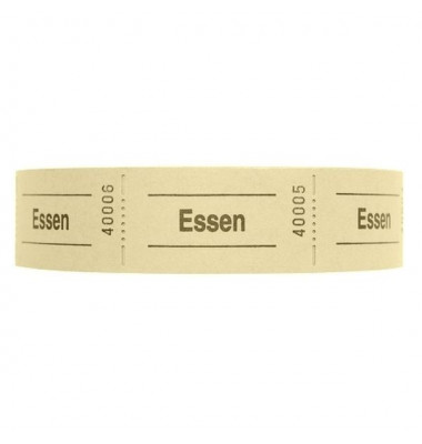 Gutscheinrolle 1000 Abrisse Essen gelb Gutscheinrolle 1000 Abrisse Essen gelb