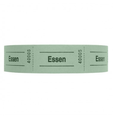 Gutscheinrolle 1000 Abrisse Essen grün Gutscheinrolle 1000 Abrisse Essen grün