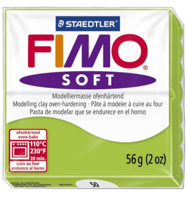 8020-50 Soft 56g Modelliermasse Fimo apfelgrün 8020-50 Soft 56g Modelliermasse Fimo apfelgrün